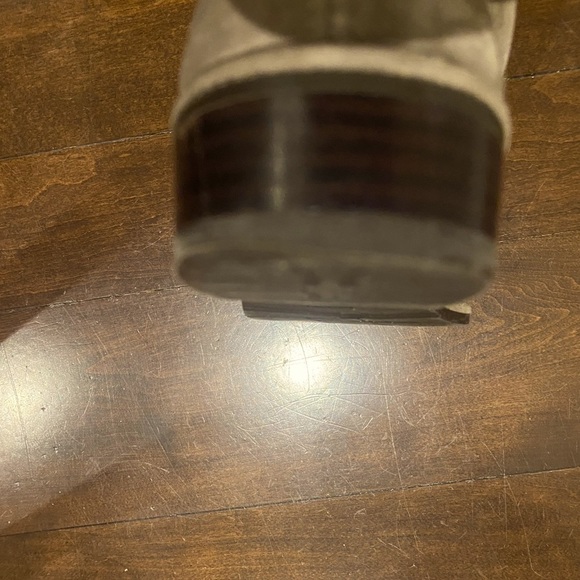 STUART Weizman taupe suede Lowland over the knee boots - Picture 4 of 16